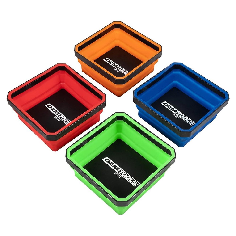 Great Neck Tools 26052 Magnetic Foldable Tray Set 4 Pack