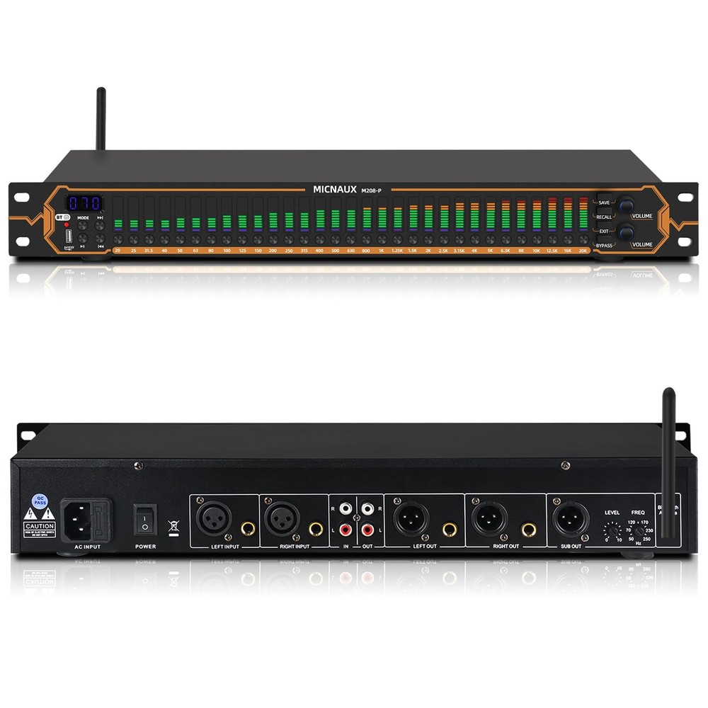 Equalizer for Home Stereo Audio System, Professional 31-Band Graphic Equalize...