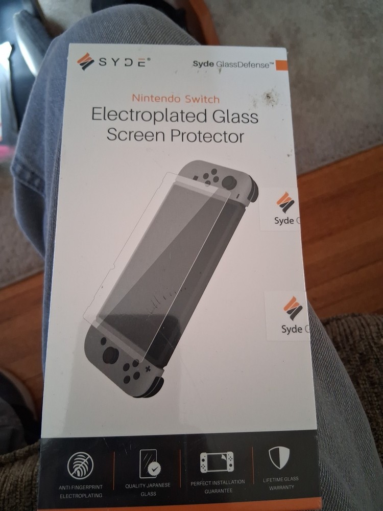 Glass Screen Protector For Nintendo Switch Syde Electroplated!