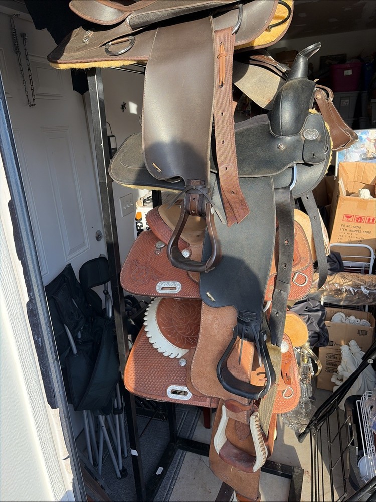 Four Saddle Rack(saddles Not Included)