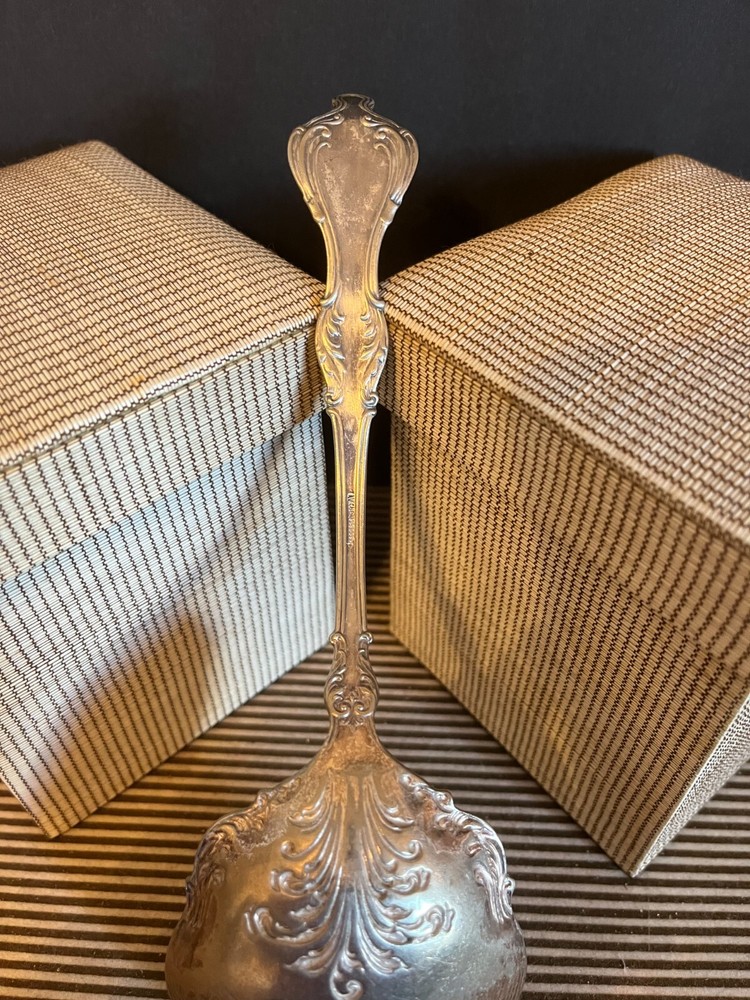 William & Rogers Silver Plate Large Serving Salad Spoon