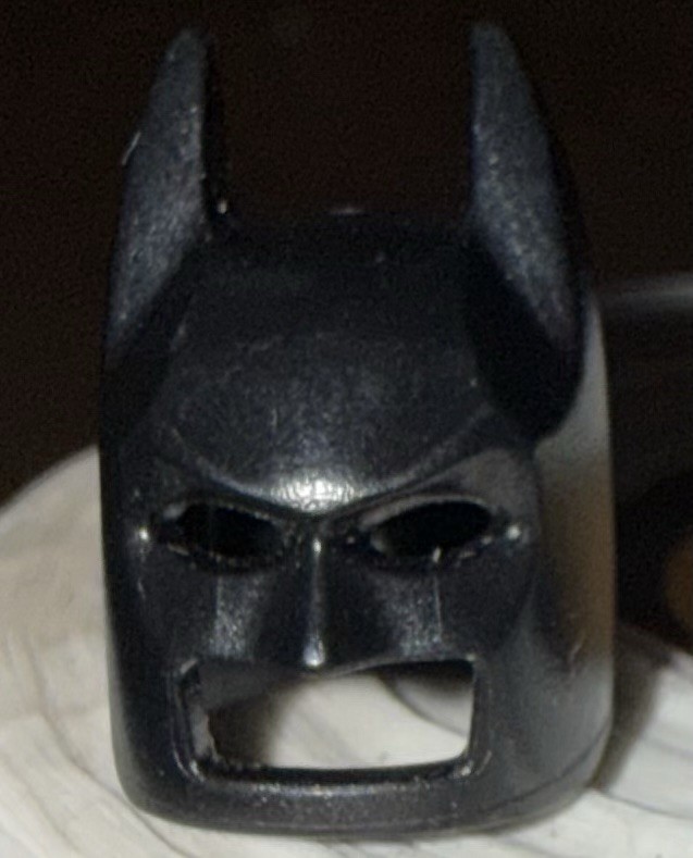 LEGO Black Batman Minifigure Type 2 Angular Ears Cowl Helmet Piece