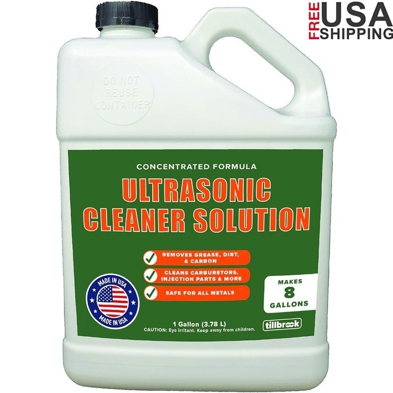 Ultrasonic Cleaner Solution Carburetors Metals Engine Parts Non-Toxic 8 Gallons