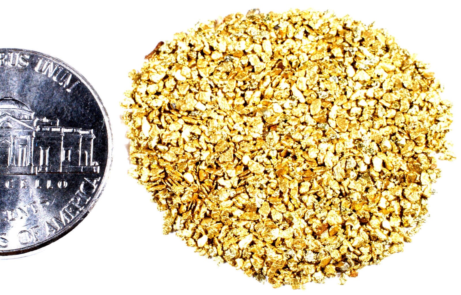 1.000 GRAMS ALASKAN YUKON BC NATURAL PURE GOLD NUGGETS MESH #30 SMALL FINES