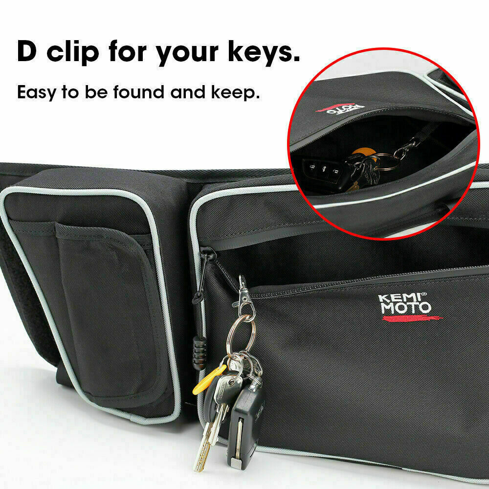 KEMIMOTO UTV X3 Door Storage Bags w/Knee Pad For Can Am Maverick X3 2017-2024