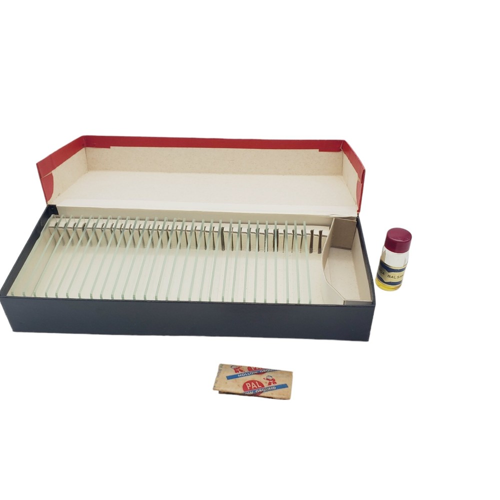 Compass Slide Preparing Set No. 5993 Microscope Glass Science Kit VTG