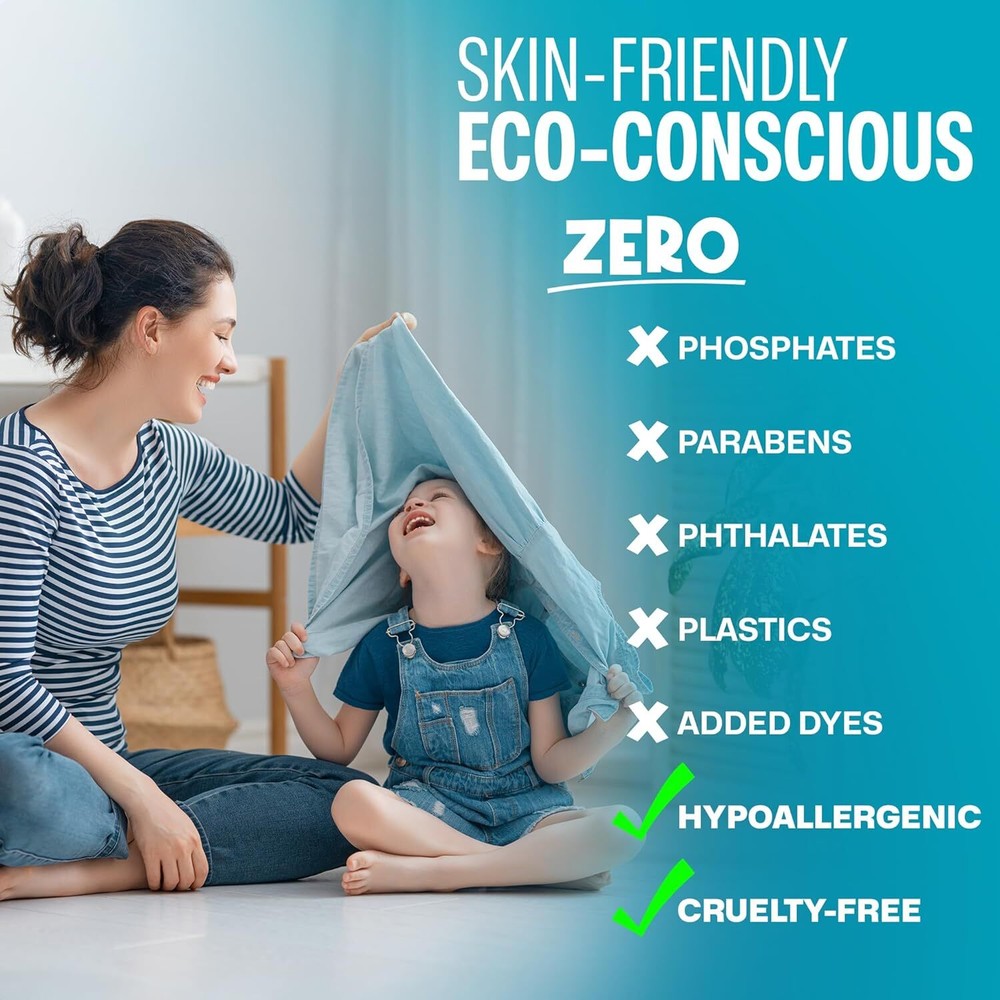 Eco Friendly Laundry Detergent Sheets (100 sheets 200 loads) - Sudstainables