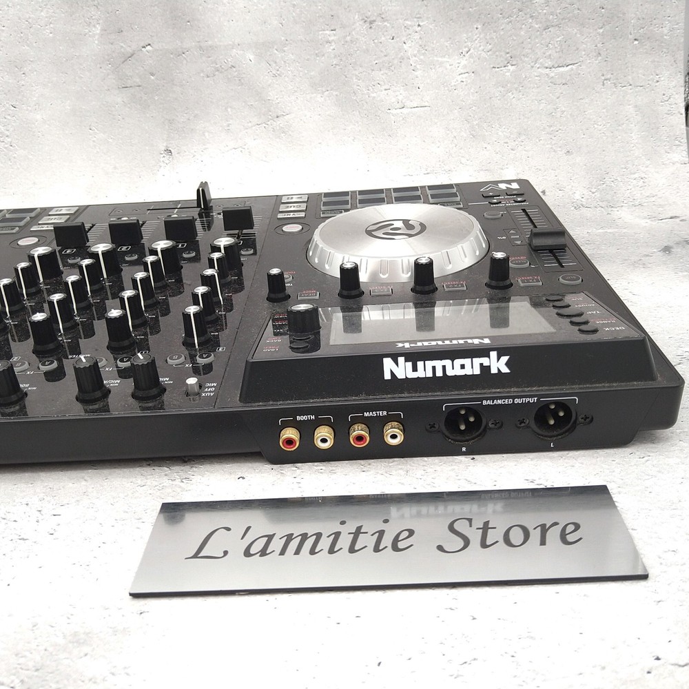Numark NV 4-Deck Dual-Display USB DJ Controller Used Tested