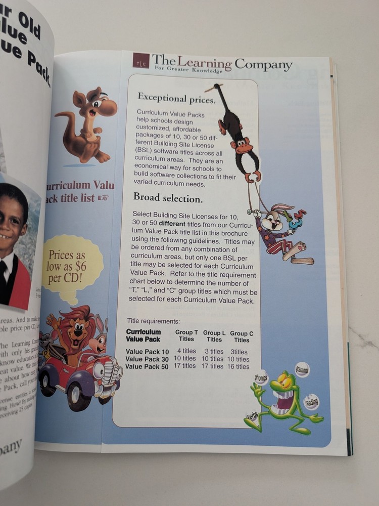 Software House Educational Software & Multimedia Catalog 1997-98 Vintage School