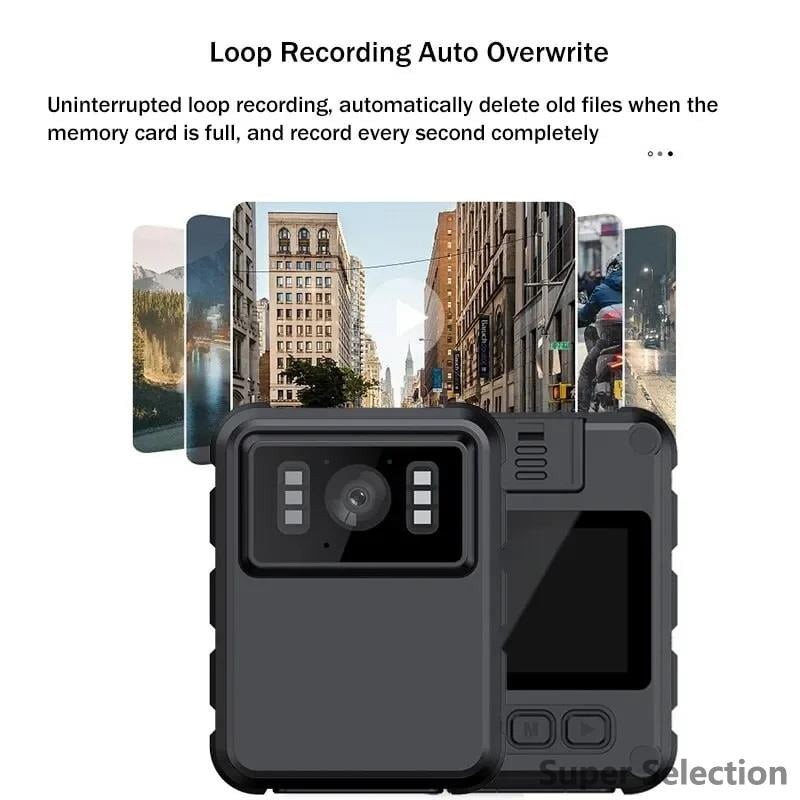4K Mini Body Camera With Touch Screen, Night Vision, Waterproof, Loop Recording