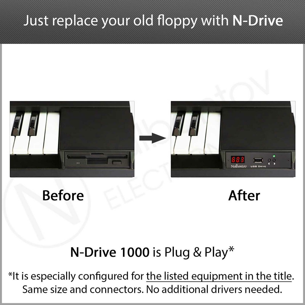 Floppy Disk USB Emulator N-Drive 1000 for Korg Trinity & Plus, Pro, Pro X, V3