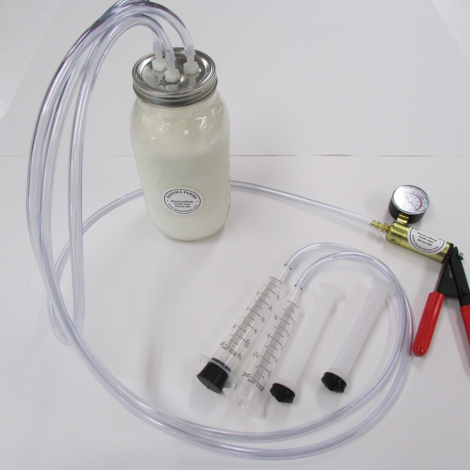 Goat-Sheep Milker Hand Vacuum Milking Machine 1/2 Gallon 2 Teat  Dansha Farms™