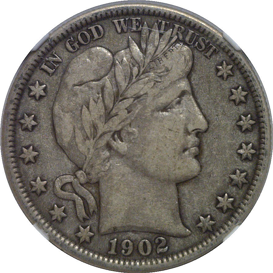 1902 Barber Half Dollar NGC VF-35