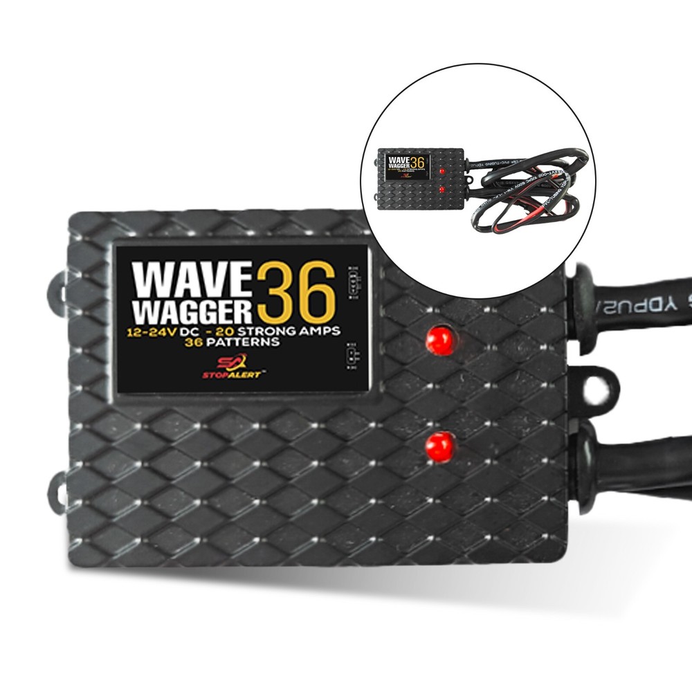 Alternating 36 Pattern Wave Wagger HEADLIGHTS Emergency Flashers LED  WigWagger