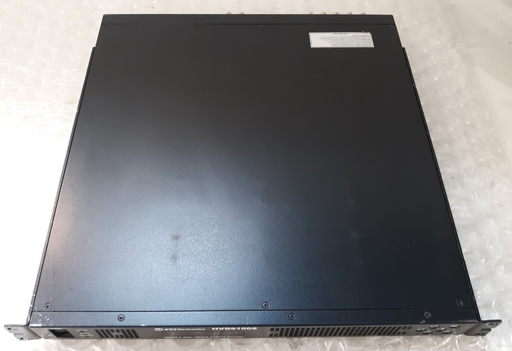 NTT Electronics HVD9100S MPEG-4 AVC/ MPEG-2 HDTV Decoder *FOR PARTS*