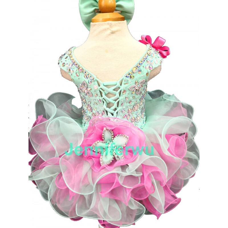 Jenniferwu New Born Baby Girls Short Cupcake Pageant Dresses Princess Dress