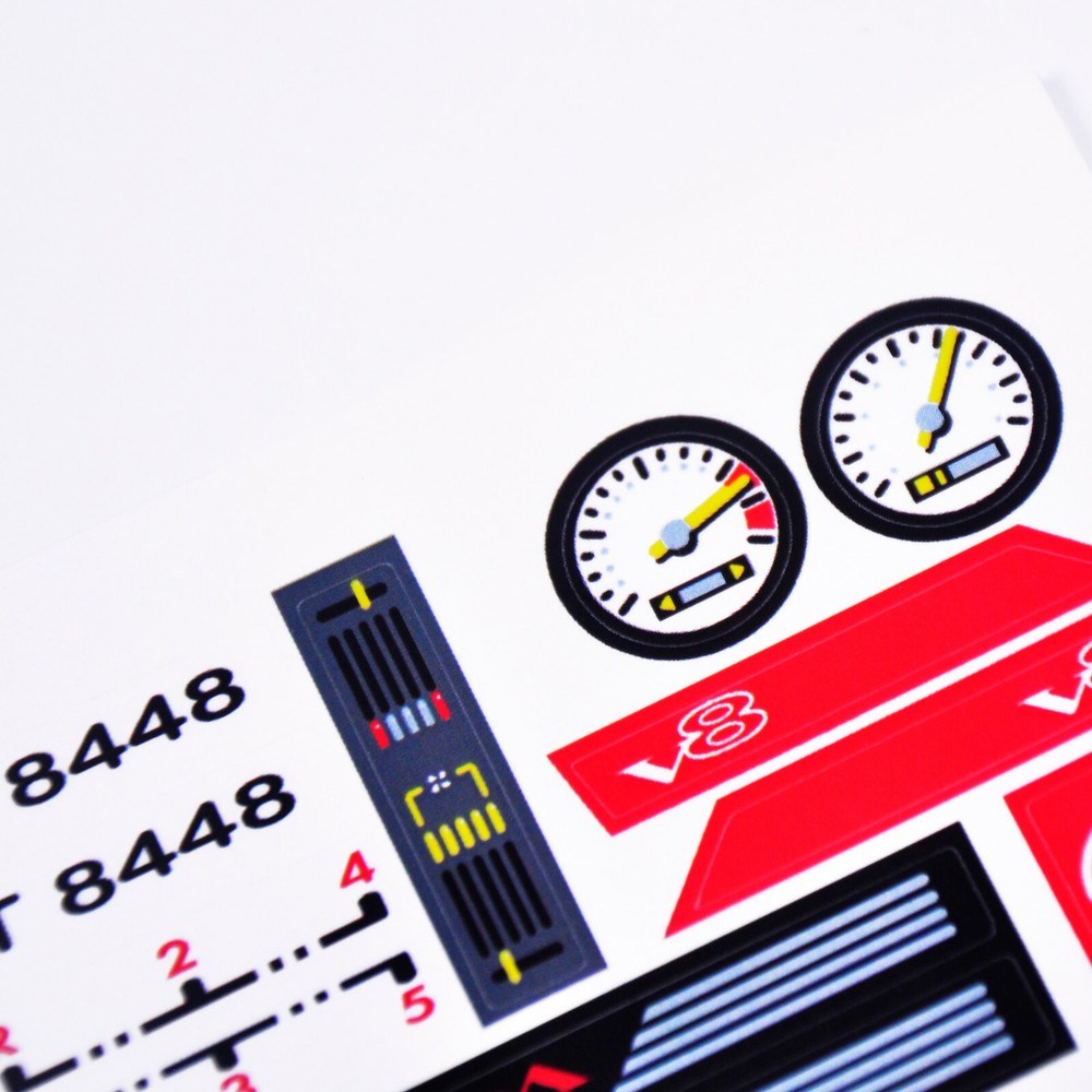 Replacement sticker for set 8448 Precut sticker