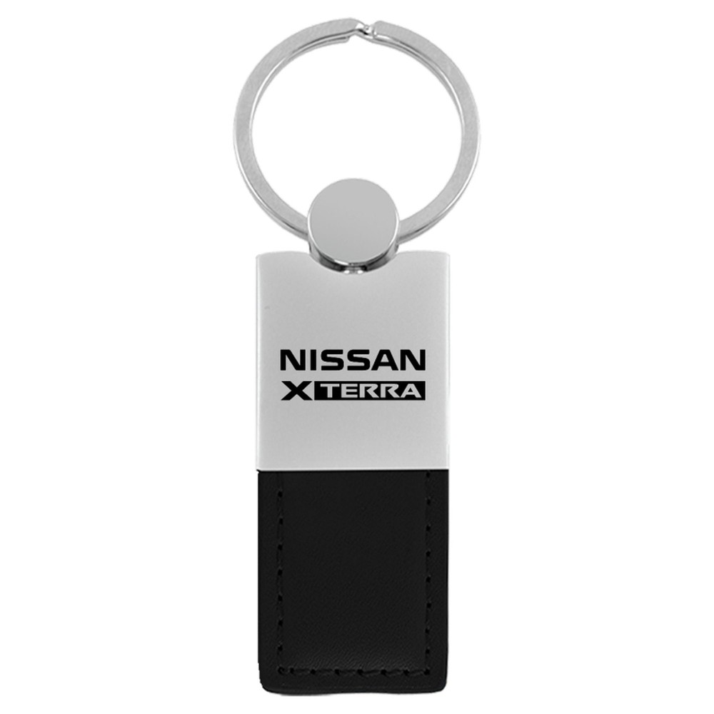 Nissan Xterra Duo Rectangular Leather Key Chain