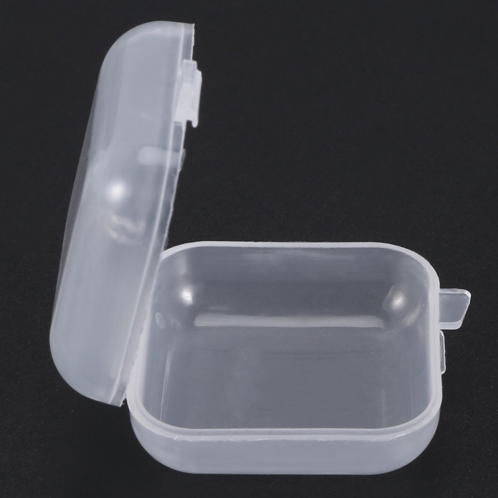 50Packs Small Clear Plastic Storage Containers,Mixed Empty , Case with Lids3344