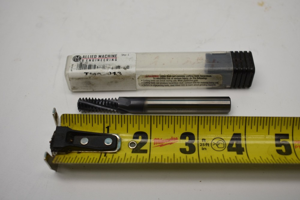 Helical Flute Thread Mill TM50013  3/8" Shank 4-Flute Solid Carbide