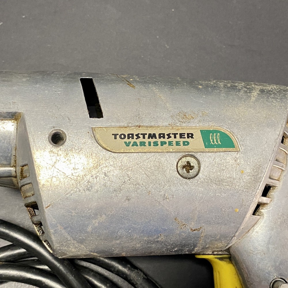 Toastmaster Varispeed Drill Model 5451 Power Tool Case Model 5651 Chuck Working