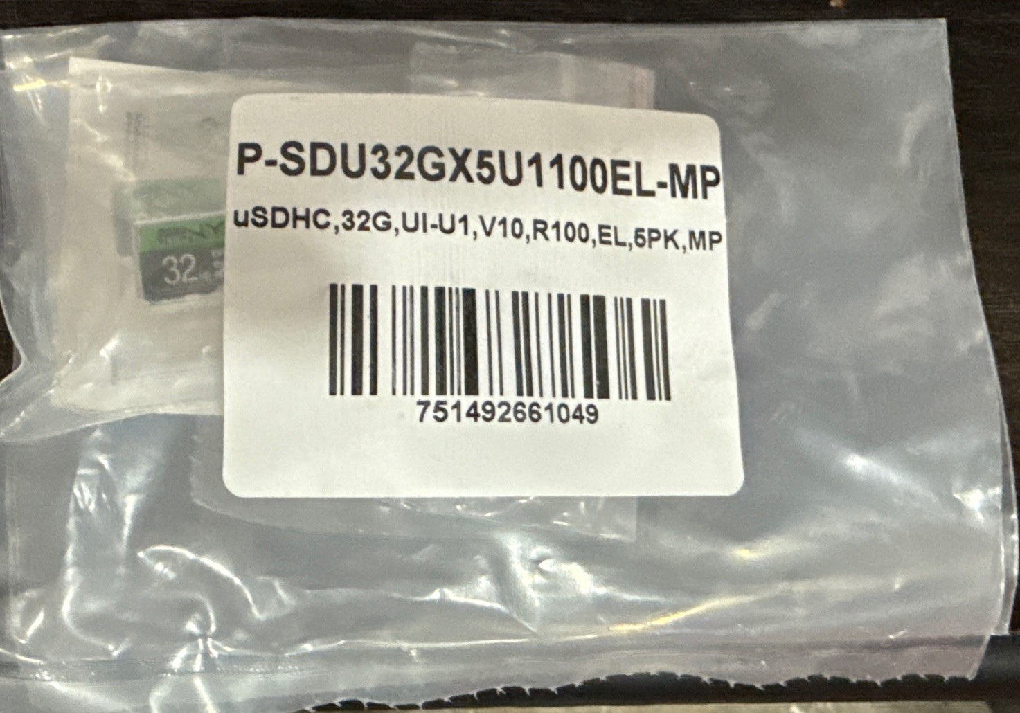 PNY 32GB Elite Class 10 U1 microSDHC Flash Memory Card - 5-Pack W/ Adapter ~ NEW