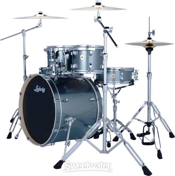 Ludwig Evolution 6-piece Complete Drum Set - Atlantic Sparkle