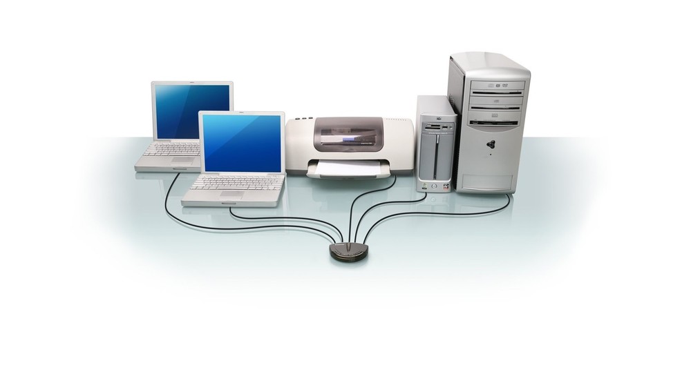 IOGEAR 4-Port USB 2.0 Automatic Printer Switch GUB431