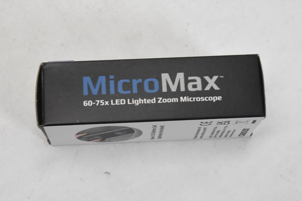 Carson Micromax 60x-75x Zoom Microscope LED Lighted Pocket Microscope MM-200