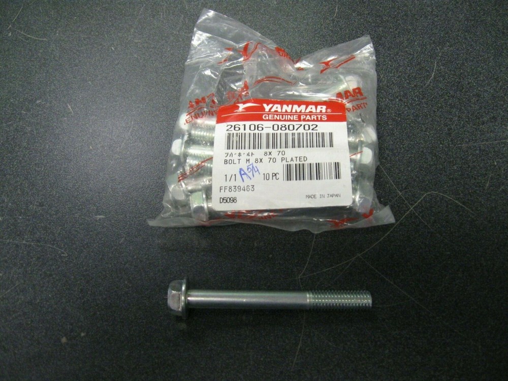 Yanmar 26106-080702 Bolt JA07