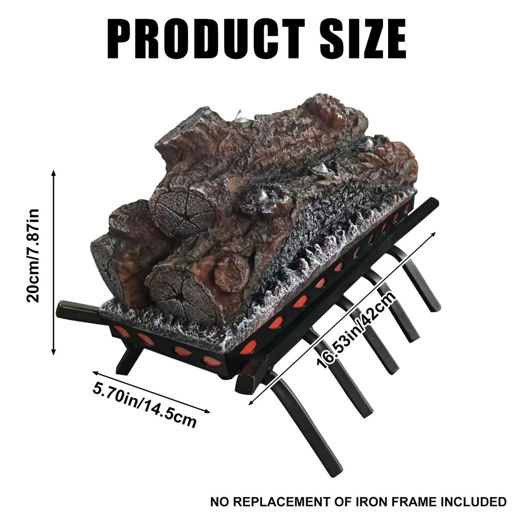Electric Fireplace Log Realistic Flame Effect Candle LED Flame Light USB Powered