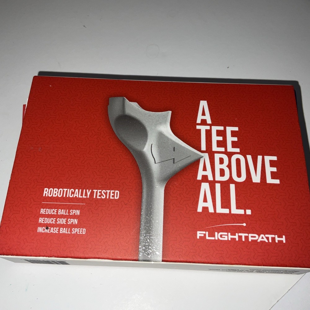 FlightPath Premium Golf Tees Durable Plastic 3 ¼" Tall 8 Pack New