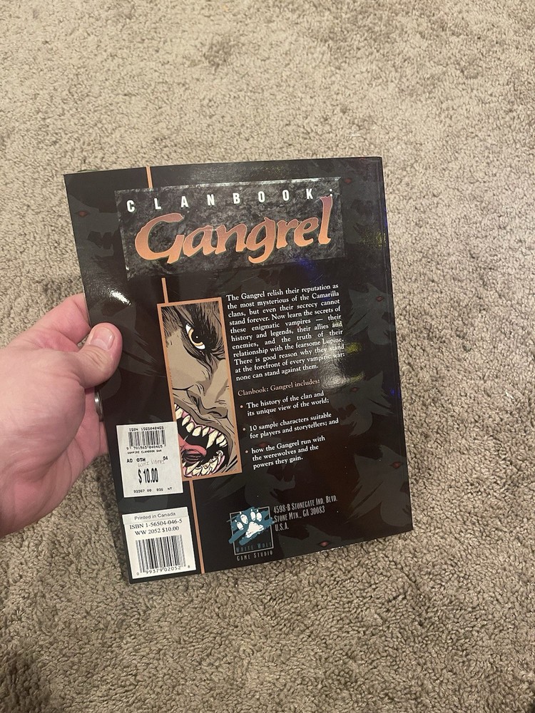 Vampire: The Masquerade Clanbook Softcover RPG
