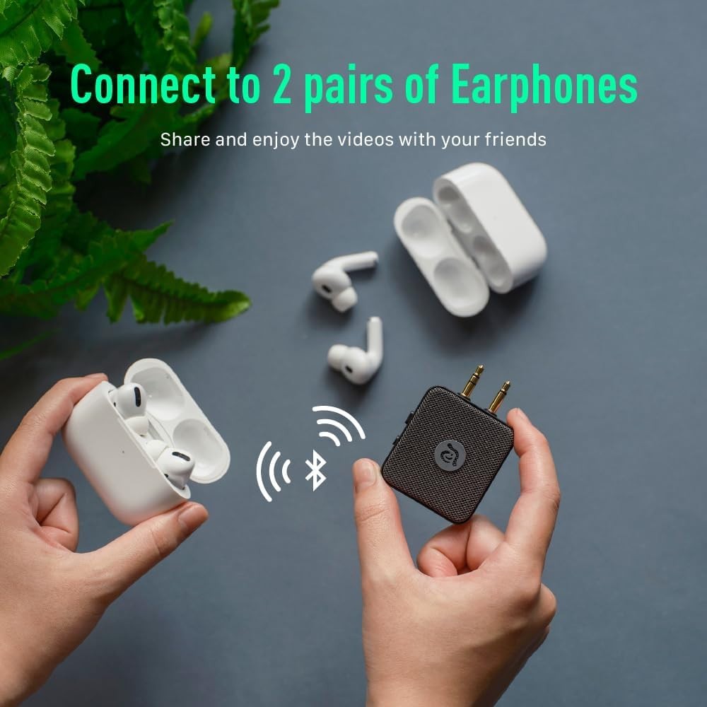 ADAM Elements EVE II Bluetooth Transmitter + Receiver Dual 3.5 mm Aux Switch Air