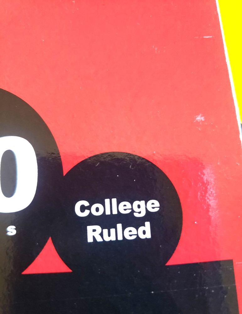 Spiral Notebook College Rules 5 Subjects 150 Sheets