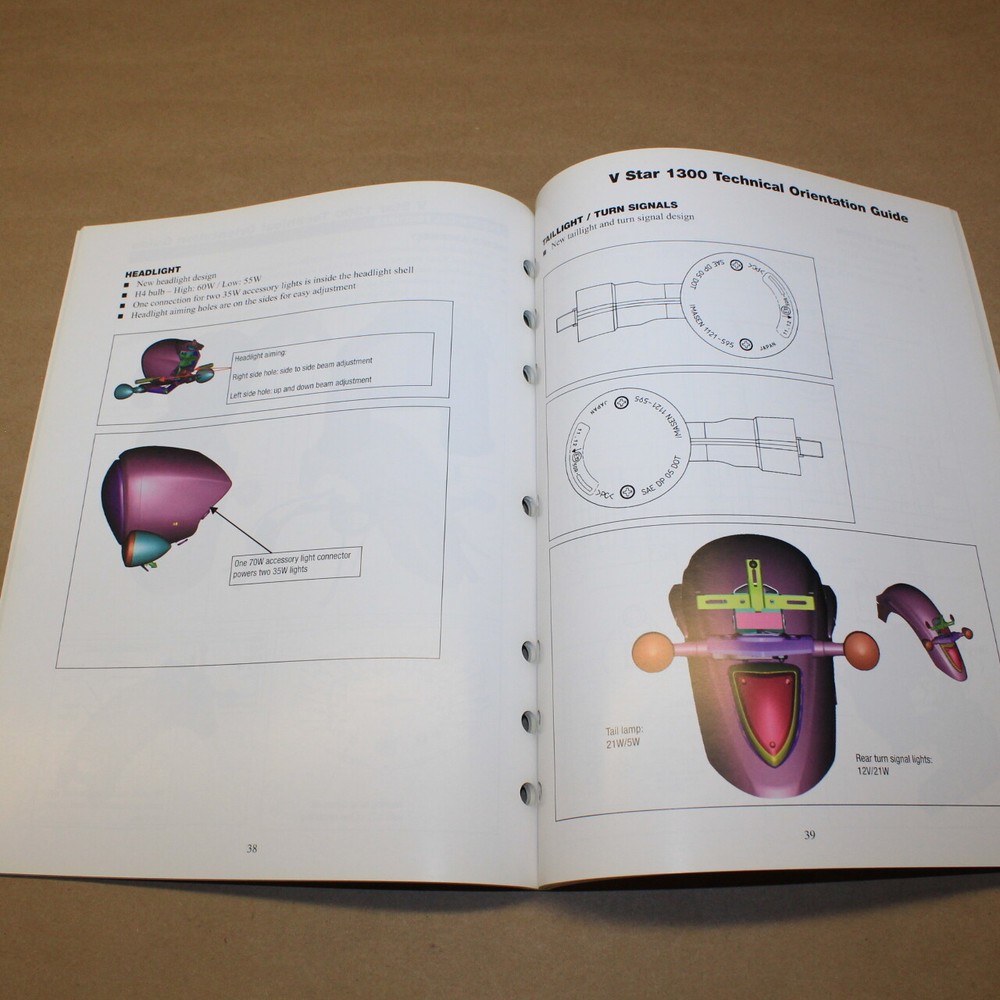 Yamaha V Star 1300 Technical Orientation Guide OEM