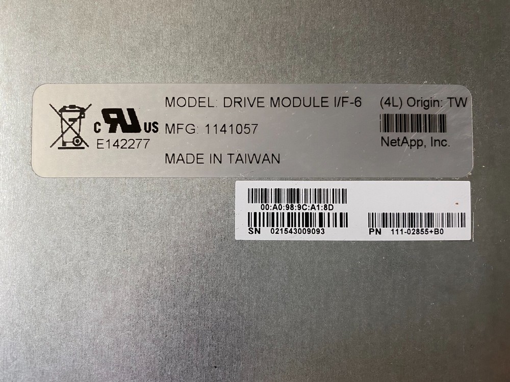 NETAPP I/F6 DRIVE CONTROLLER MODULE FOR E2700 111-02855+B0