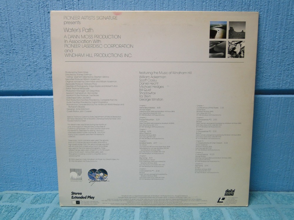 Windham Hill Water's Path Laserdisc -EXTRA LDs SHIP FREE