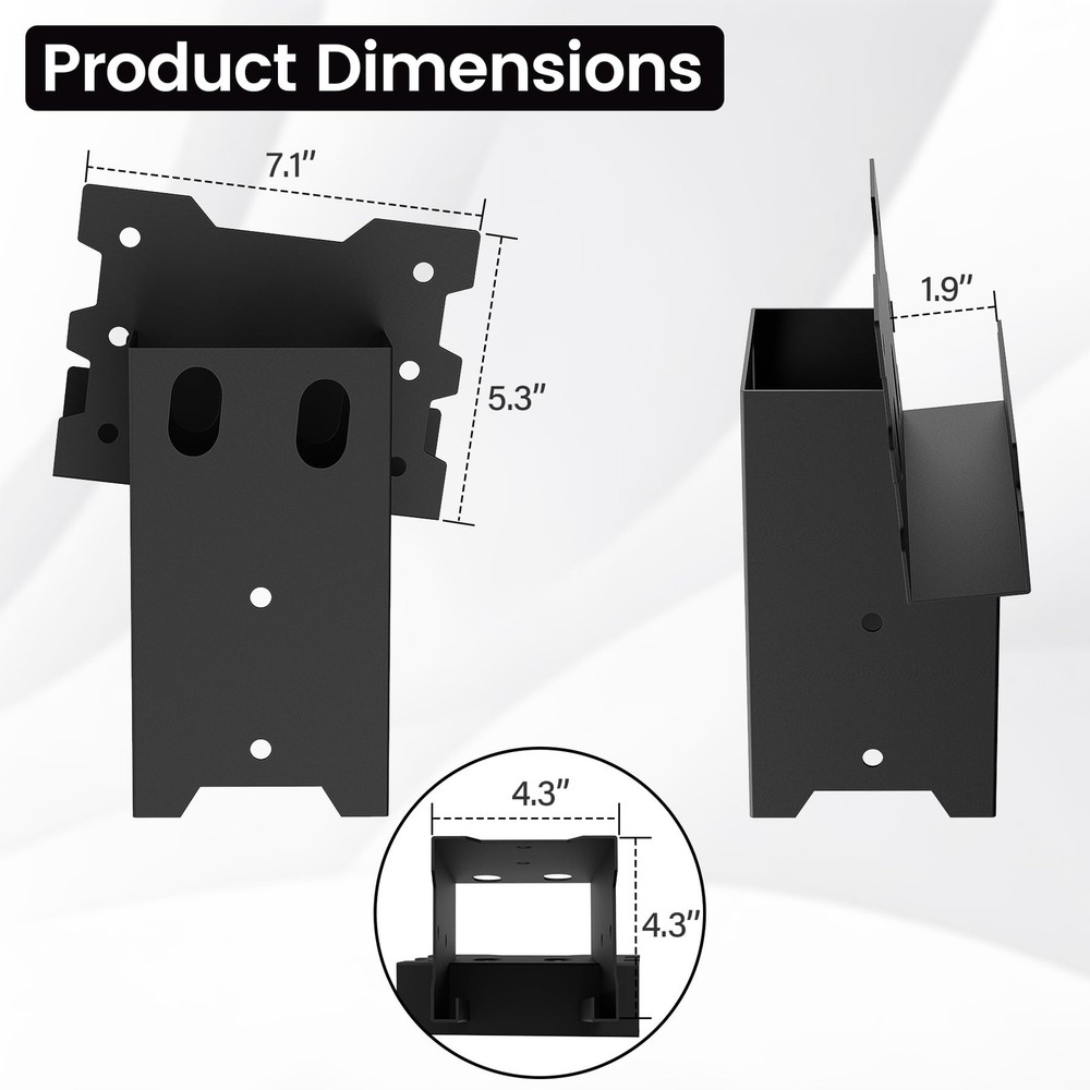 Deer Blind Brackets, Outdoor 4 x 4 Platform Bracket,(8 Pack)