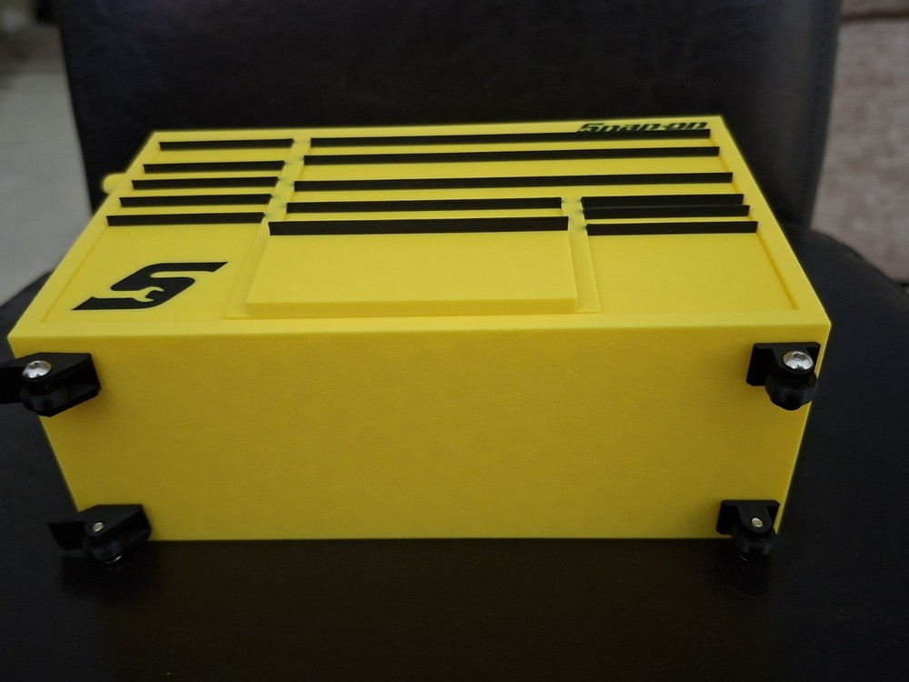 Snap-On Mini High Quality 3D Printed Toolbox (Yellow)