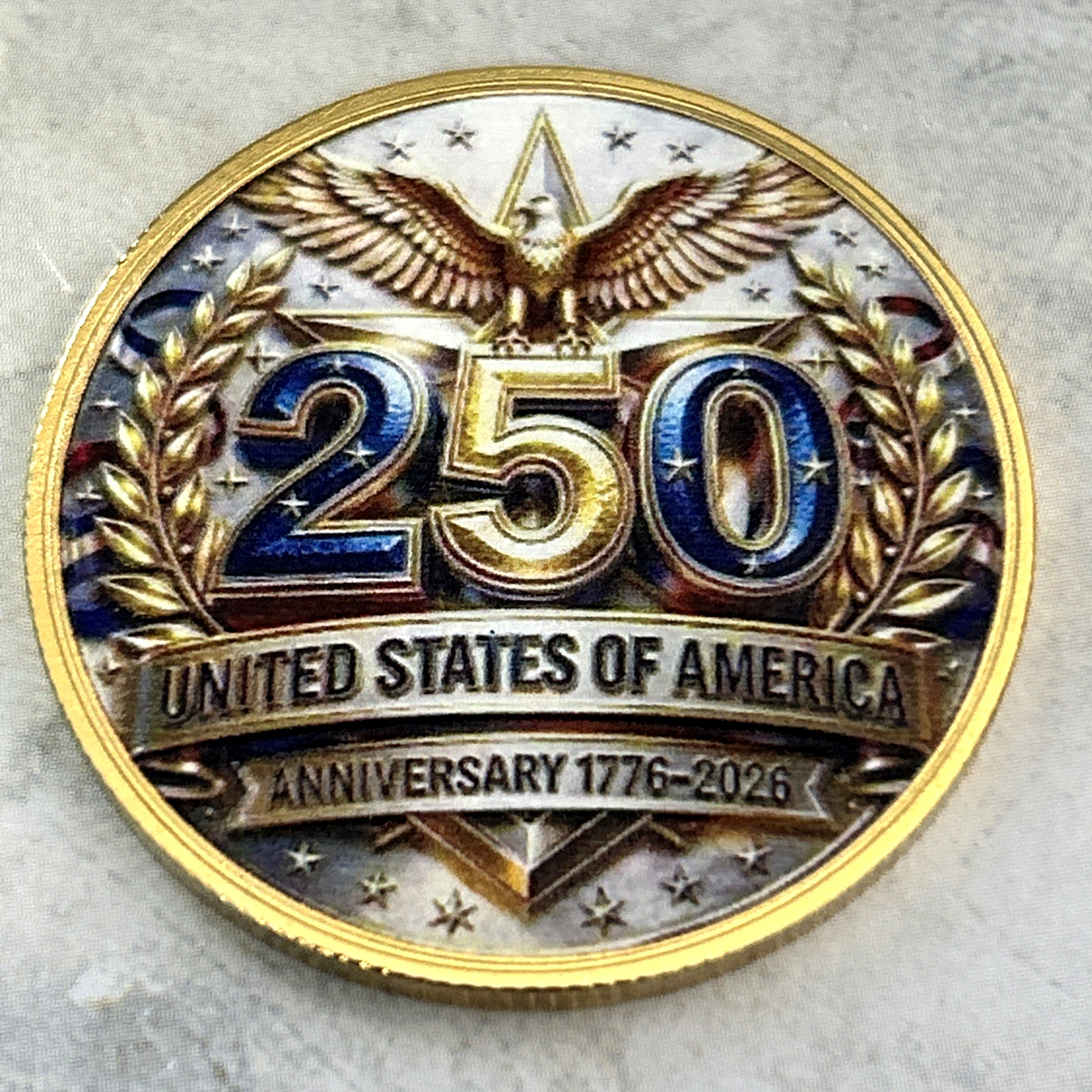 *250TH ANNIVERSARY Bald Eagle* 1776-2026 USA Commemorative Coin Medal