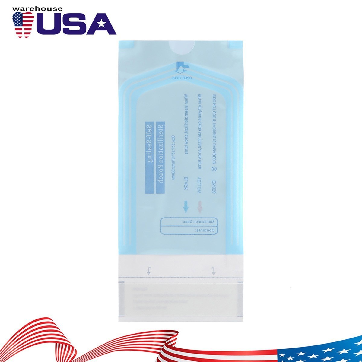 200pcs/Box Medical Self Sterilization Pouches Pouch Autoclave Sterilizer Bags