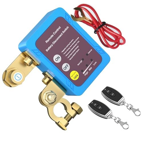 Remote Battery Disconnect Switch 12V 240A for Car Battery Kill Switch