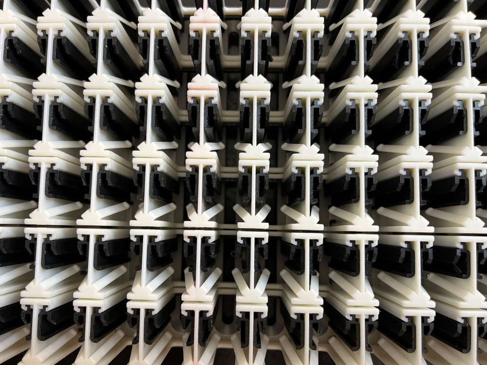 TECAN EVO Evolution Liquid Handler System: 96-position Sample Strip Rack/Carrier