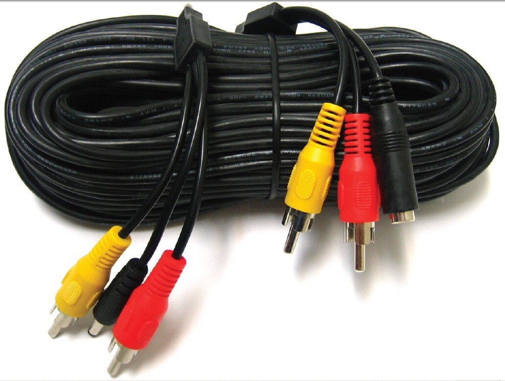 Wired Surveillance mini Camera + 100FT Cable + Power Supply Complete