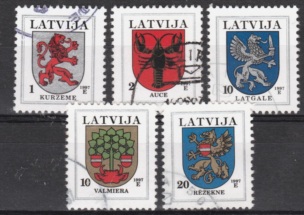 LATVIA 1997 Definitives set used