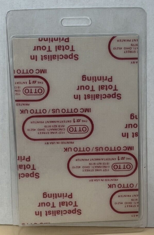 WARREN ZEVON 1990 VIP Laminated Backstage Pass