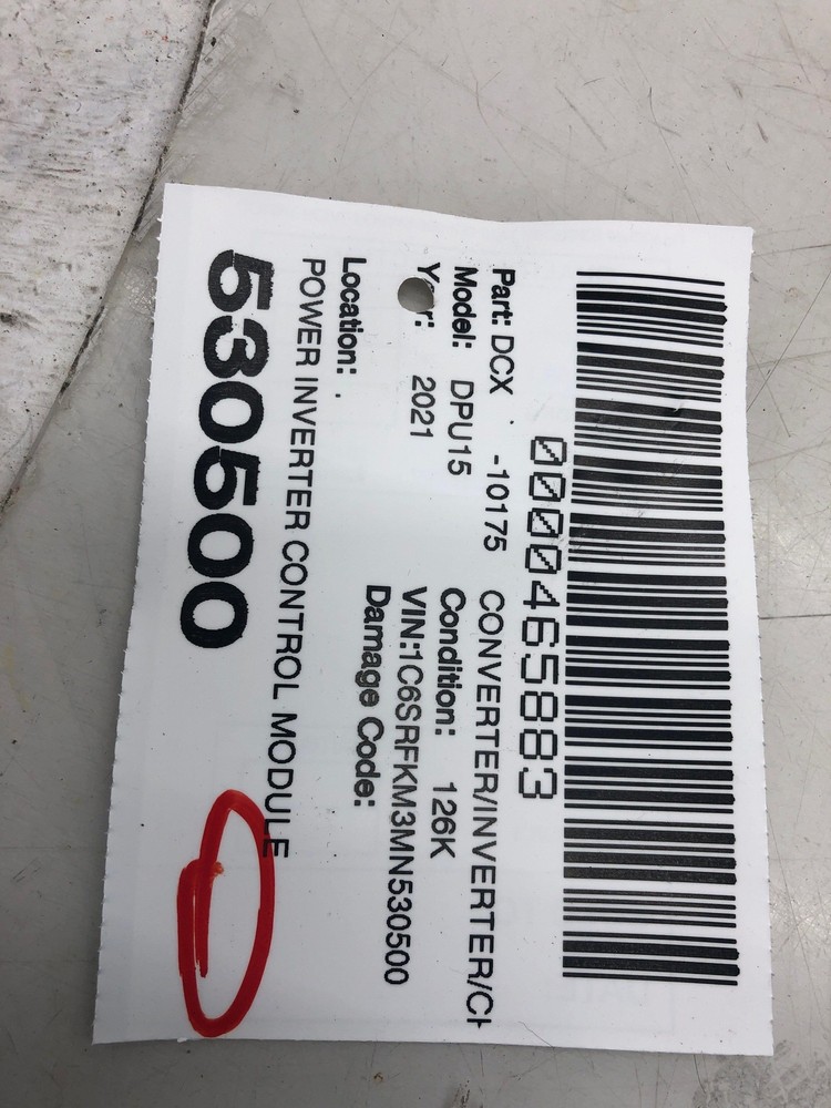 2019-2024 DODGE RAM 1500 OEM POWER INVERTER CONTROL MODULE UNIT 68302053AE