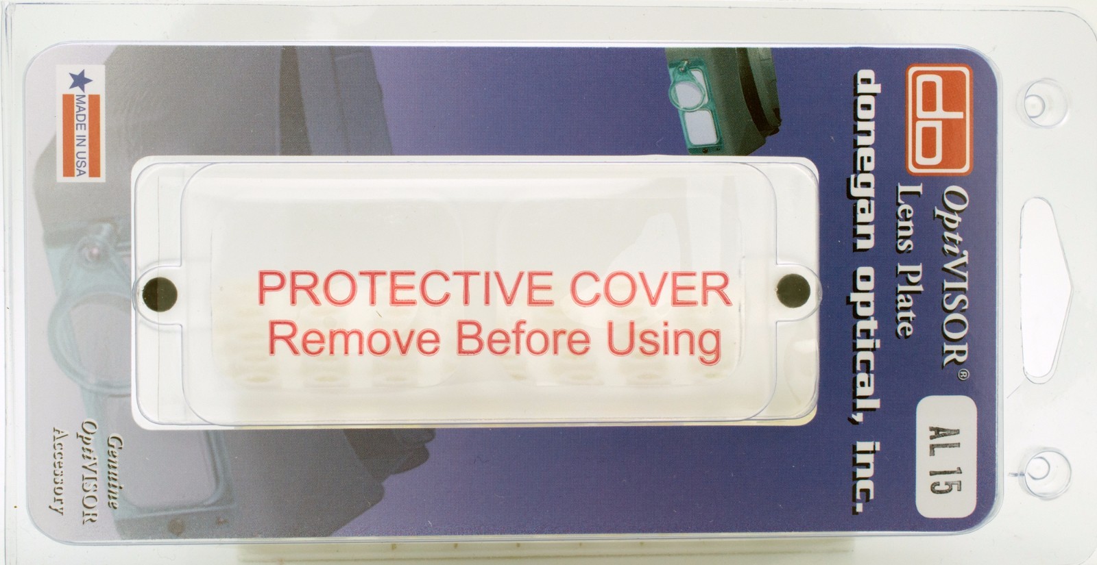 Donegan AL-15 Acrylic OptiVisor® AL Lens Plate #5, 2.5X Magnification at 8"