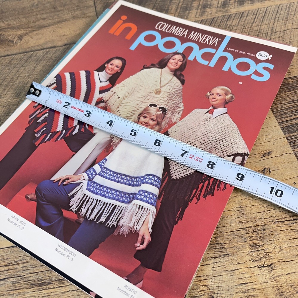 Vintage Patterns Instructions Sweaters, Poncho, Macramé